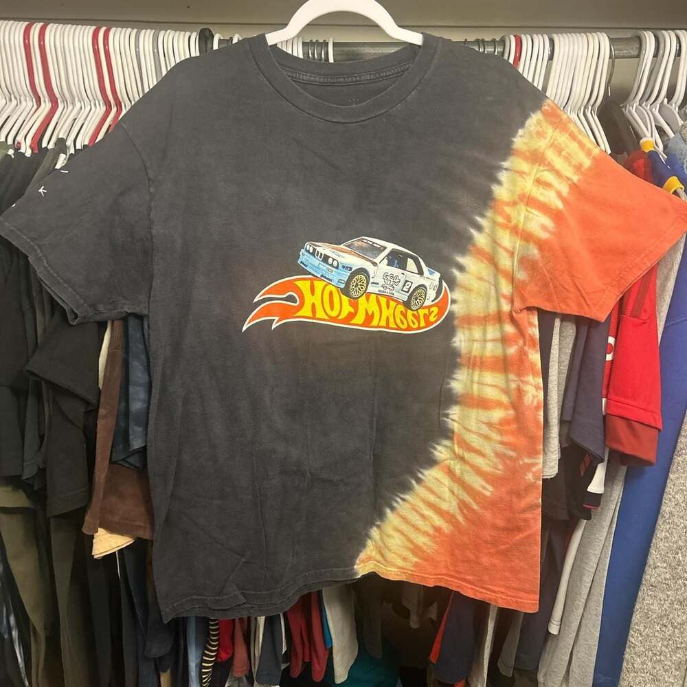 Travis Scott Cactus Jack Jackboys Racing Hot Wheels Tie-Dye T-Shirt, Size Medium